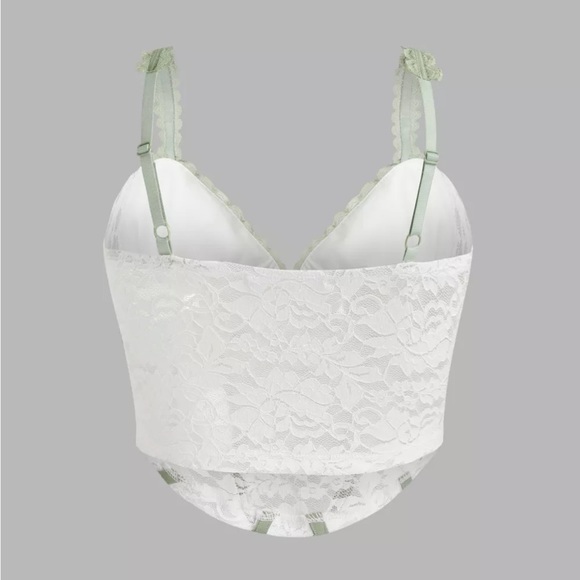 Cider NWOT Floral Lace faux Corset Tank Top size: 2XL - Picture 7 of 11